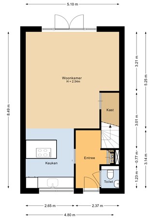 Floorplan - De Schans 28, 6733 ER Wekerom